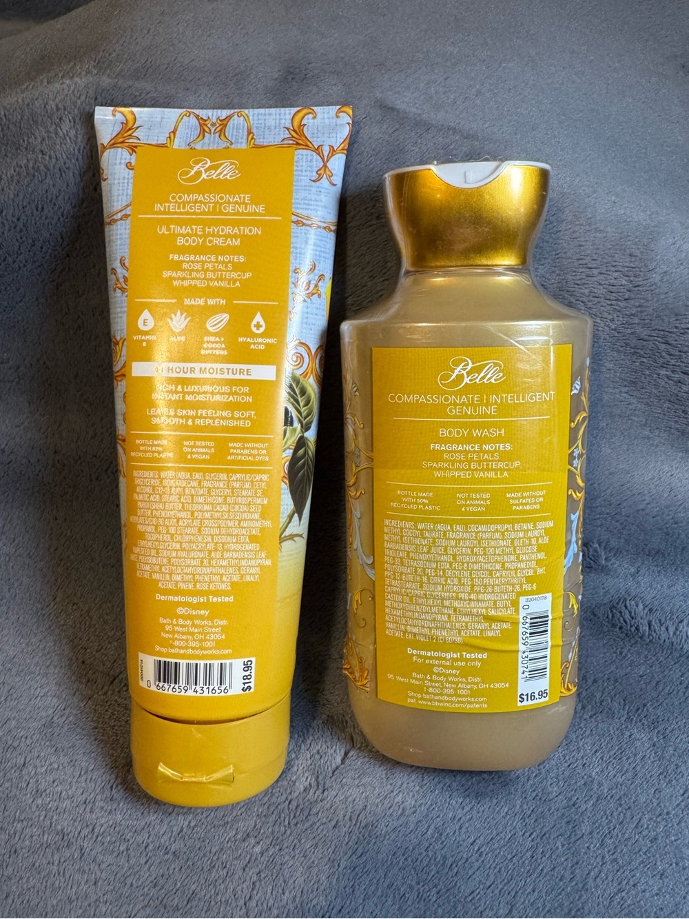 Bath & Body Works Disney Princess Belle Body Cream & Body Wash Set - Picture 2 of 4